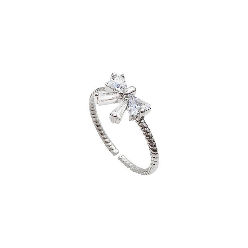 Vintage niche design high-end open ring for women, trendy minimalist style, elegant and simple tail ring