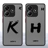 Чехол-накладка для телефона Funda Back для Xiaomi Redmi Note 14 13 Pro Plus 13C 11 10 A4 9S 14C 12 Счастливая буква
