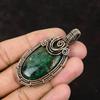 Куприт Хризоколла Кулон Драгоценный Камень Кулон Медная Проволока Обернутый Кулон Медные Ювелирные Изделия Ручной Работы Женский Кулон Подарок Для Него Дизайнерский Кулон
