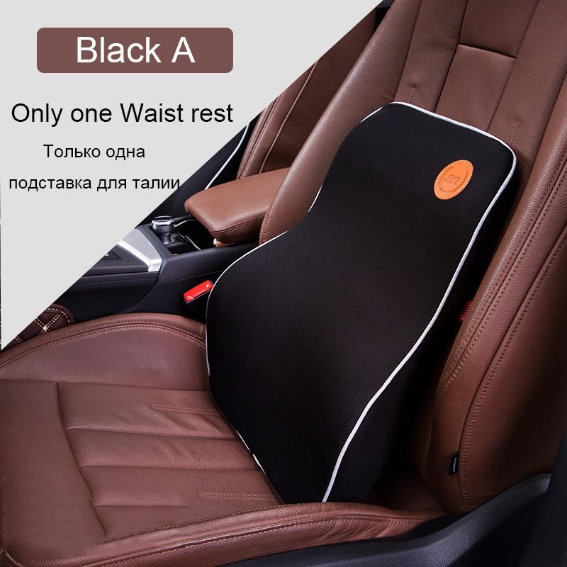 Подушка для автомобильного сиденья, подголовник, удобная дышащая подушка из пены с эффектом памяти, поддержка спины, поясничная защита, универсальный автомобиль