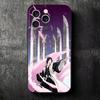 Bleach Кучики Бьякуя Мягкий чехол для телефона для iPhone 16 16E 17 Air 15 Pro Max 14 Plus 13 Mini 11 12 7 Черный чехол Задняя панель