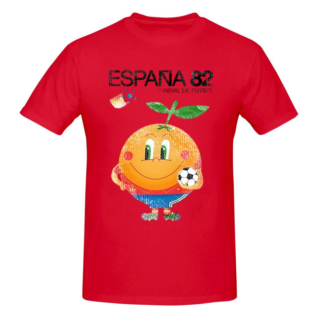 Espana 82 Spain Football 100 Cotton Tshirt Unisexs T Shirts Unisex Oneck Short Sleeve S6xl