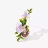 Van Gogh Iris Brooch, High-End Female Design Sense, Niche Crystal Dripping Oil Flower Brooch, Suit Pin And Accessories