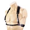 Punk Men Leather Harness Body Chest Bondage Belt Black Cosplay Erotic Belts