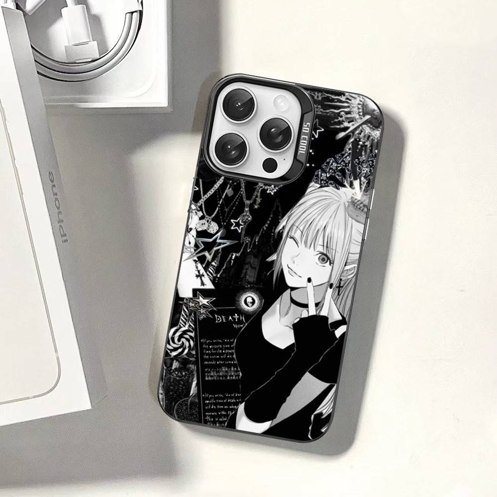 D-Death Note Phone Case For IPhone 17 16 15 14 11 12 13 Pro Max Plus Pro Colored Silver Cover