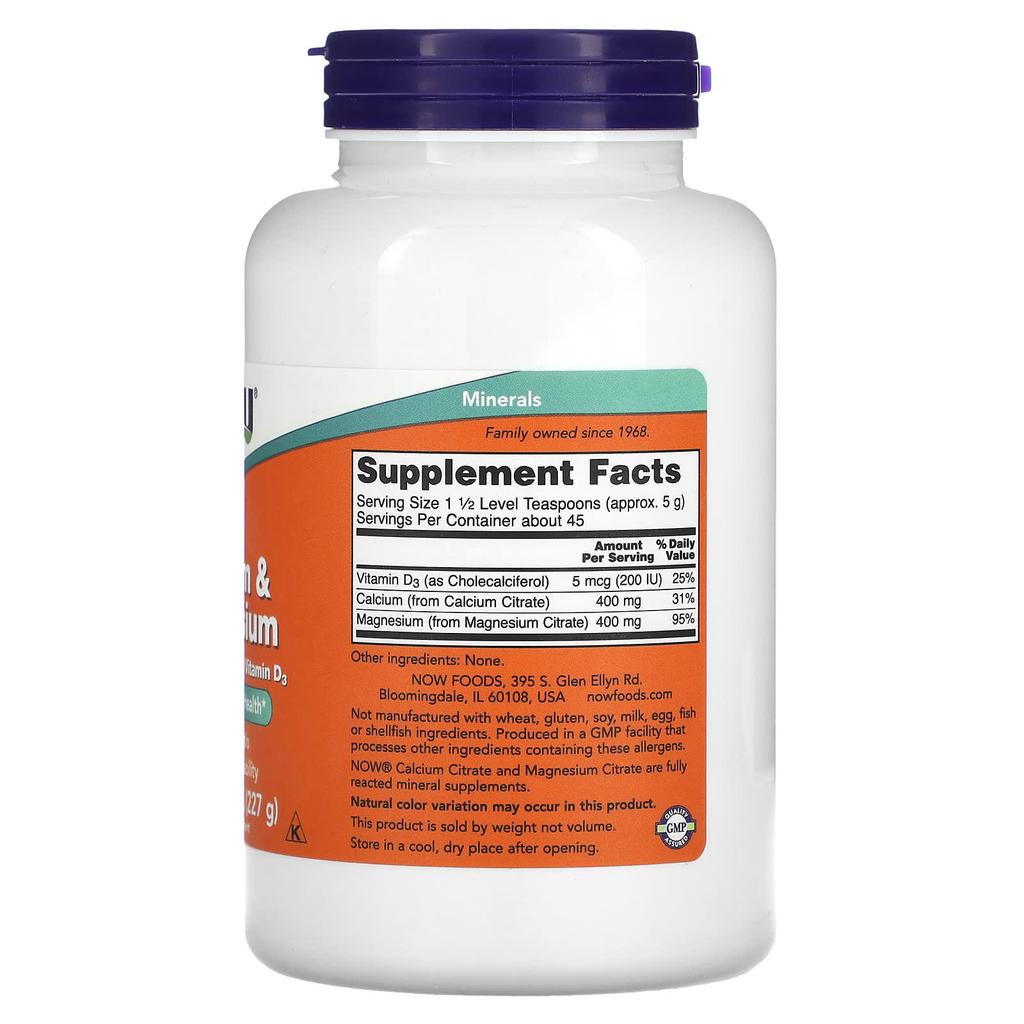 Calcium and Magnesium, 8 oz (227 g)