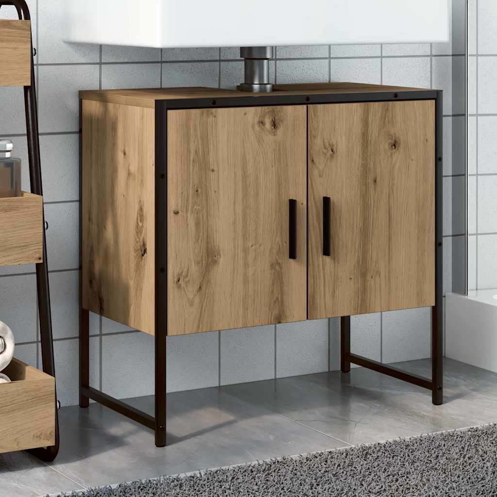 Artisan Oak Bathroom Vanity Unit 60x33x60 cm