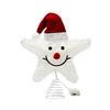 Christmas Tree Topper Star Warm White Holiday Light LED Lighted Star Topper Easy Installation Xmas Decoration for Indoor Trees