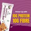Benefic Makhana Protein Bar 40g Each (Pack of 10) | 10g Protein & 10g Fibre| Roasted Makhana Bar | No Refined Sugar, Gluten Free, Vegan | High Pl