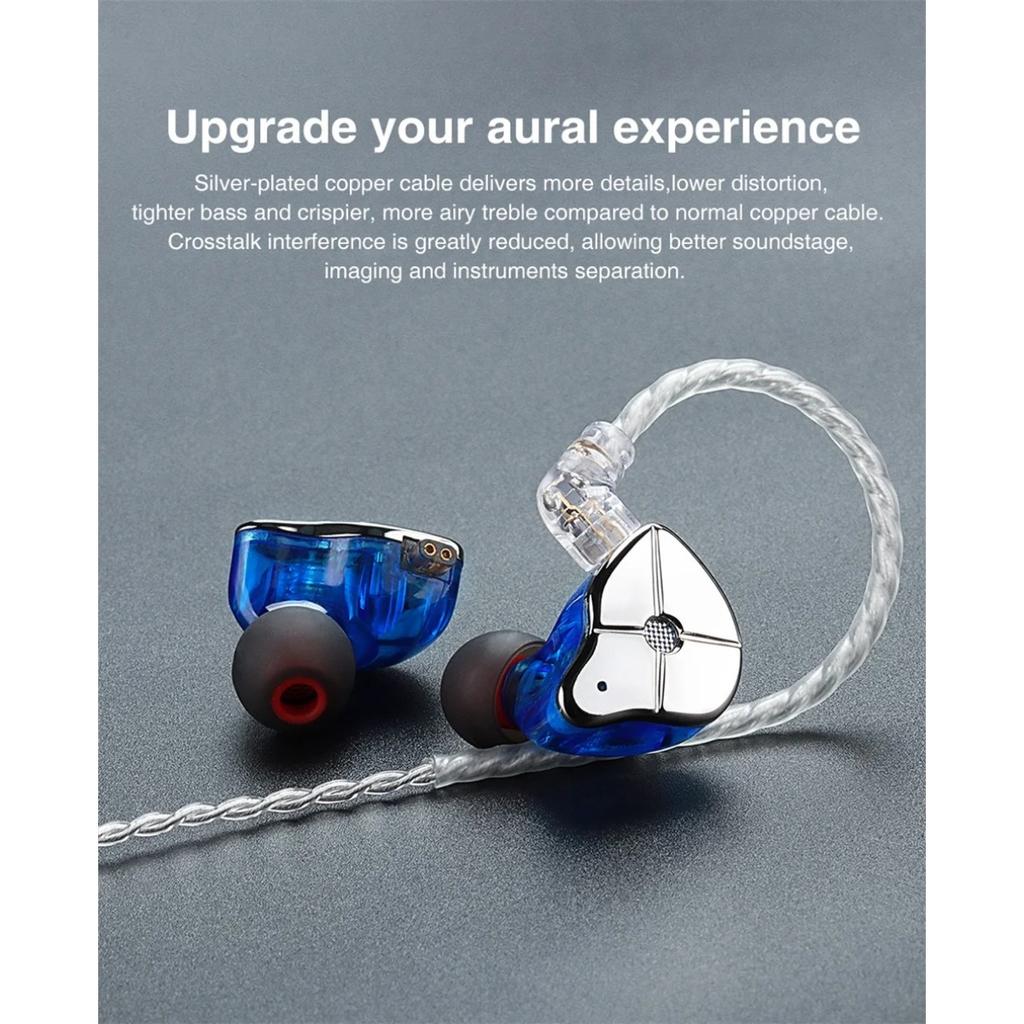 TRN Кабель A7 посеребренный кабель HIFI наушники MMCX/2Pin разъем используется для TRN V10/V20/V60 V90 TRN VX PROTA1 MT1 для KZ