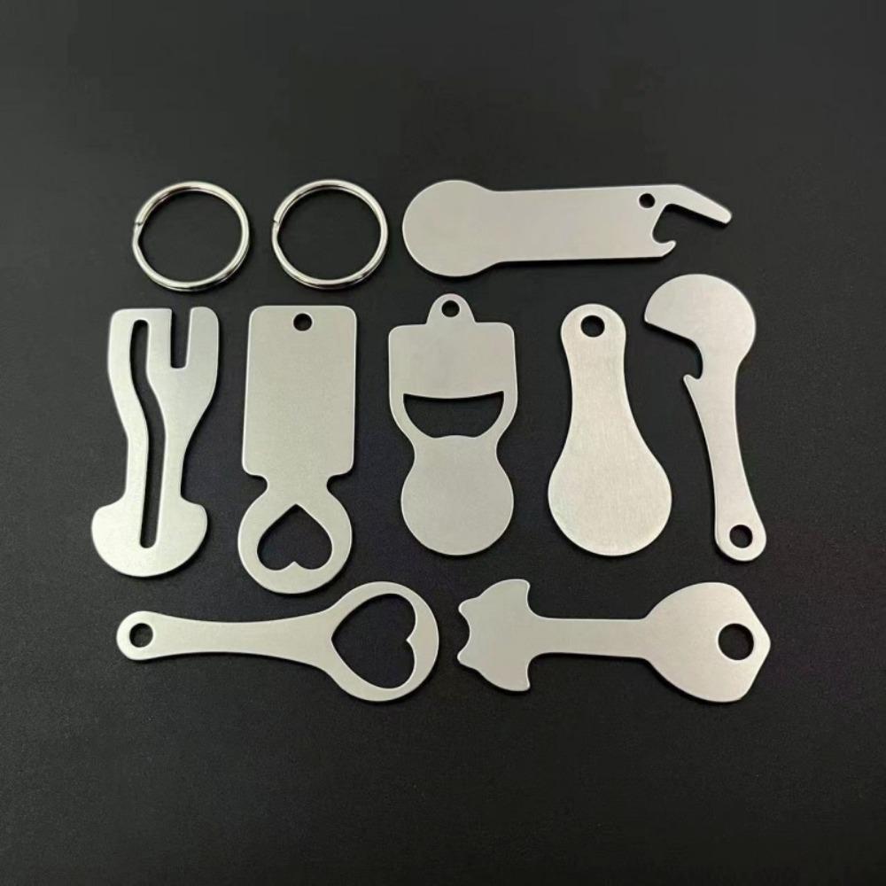 Removable Shopping Trolley Tokens Stainless Steel Shopping Carts Key Release Key Keychains