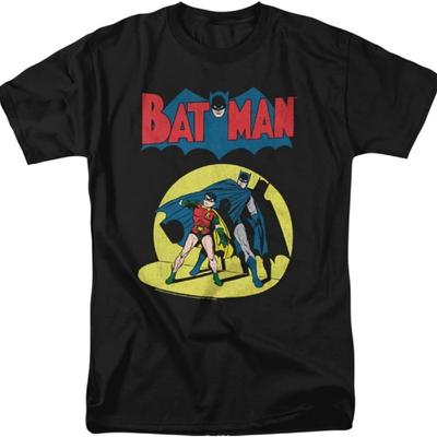 Бэтмен и Робин Ретро-прожектор Унисекс Взрослая футболка