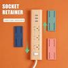 Self-adhesive wall hook socket organizer, socket organizer and fixator, powerful traceless wall-mounted cable seamless bracket