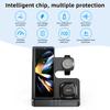 3 в 1 беспроводная зарядная подставка для Samsung Z Fold Flip 6 5 4 S23 S24 станция быстрой зарядки для Galaxy Watch 7 6 5 4 3 Buds2 Pro
