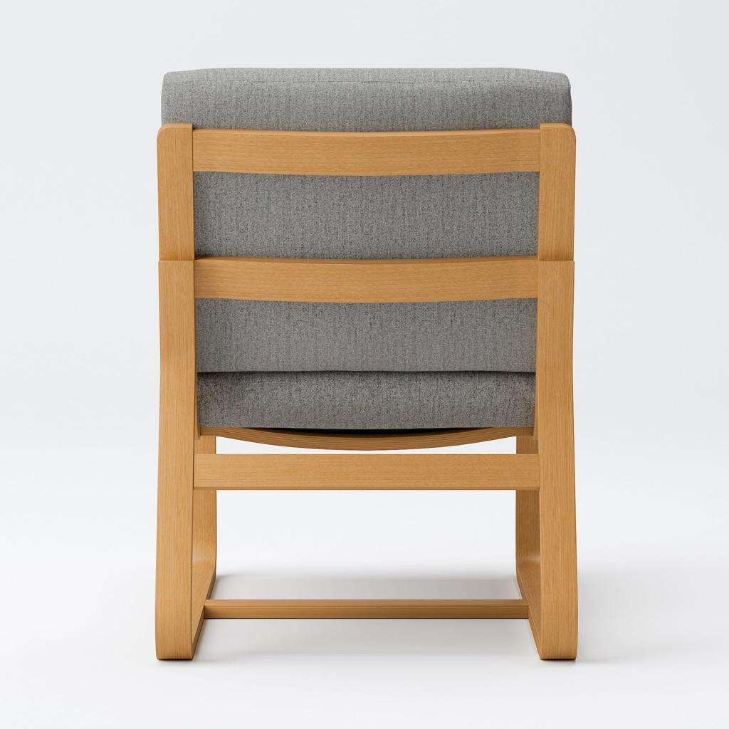 Чехол на кресло-диван MUJI, который можно использовать в гостиной или столовой, хлопчатобумажный холст, цвет серый меланж KB4QIA2A