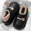 Fashion Shevslues Winter Plush Lining Women's Slippers Waterproof Slip On Cotton Shoes Non-slip Platform Slides Fuzzy Cozy Warm Slippers
