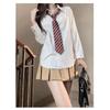 Women's Striped Long-Sleeve Shirt - Autumn 2024 Japanese Basic Style