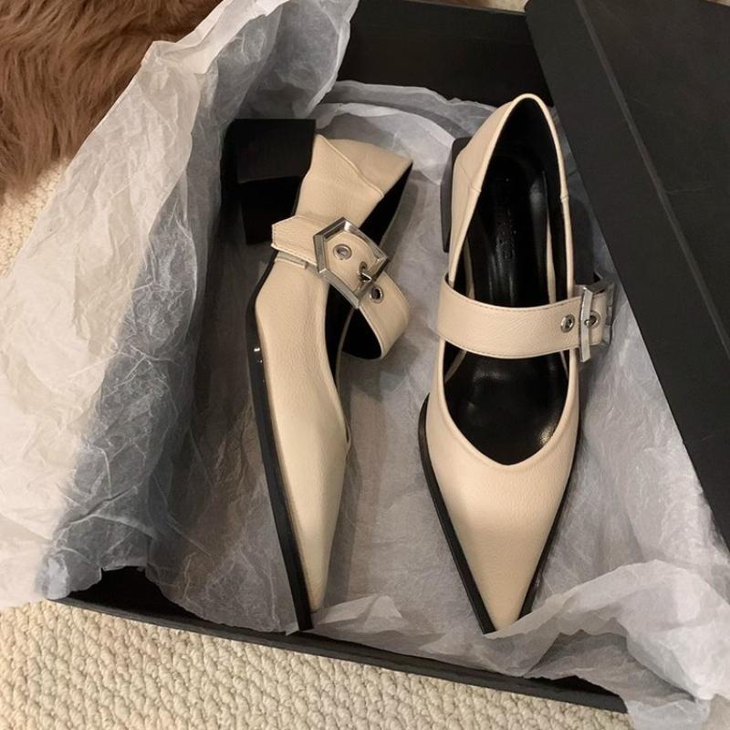 2024 Новые модные женские балетки на низком каблуке с застежкой-молнией и толстой подошвой, легкие высококачественные женские туфли