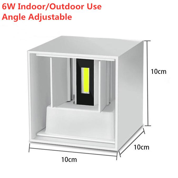 Светодиодный настенный светильник для улицы, для помещений, светодиодный алюминиевый настенный светильник для украшения прохода, лестницы, светильник для спальни, ночник переменного тока 110 В/220 В