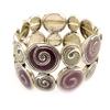 Les Trésors De Lily [C5290] — Дизайнерский браслет «Улитки» фиолетово-серый