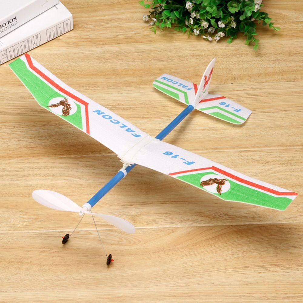 Модель Обучающие Игрушки для Студентов Пенопластовый Самолет Резиновые Ленты Игрушечный Летающий Планер Самолет