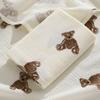 Soft Cotton Newborn Wrap Blanket Double-Layered Baby Quilt Soft Gauze Wrap Blanket  For Newborn