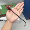 21 см Игра Genshin Impact Реплика Кровавая Луна Полумесяц Копье Металлический Древковое Оружие Модель Арлекино Декоративный Аксессуар Игрушка