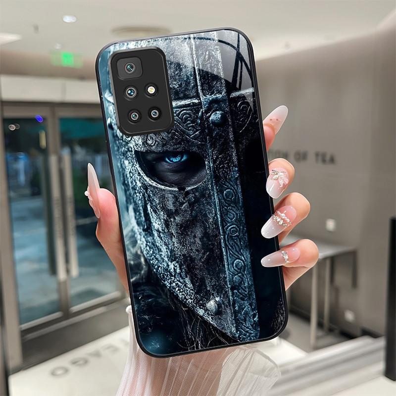 For Xiaomi Redmi 10 Prime 2022 Phone Case Tempered Glass Hard Shell flower Cute cats Coque For Redmi10 10Prime 2022 Back Cover