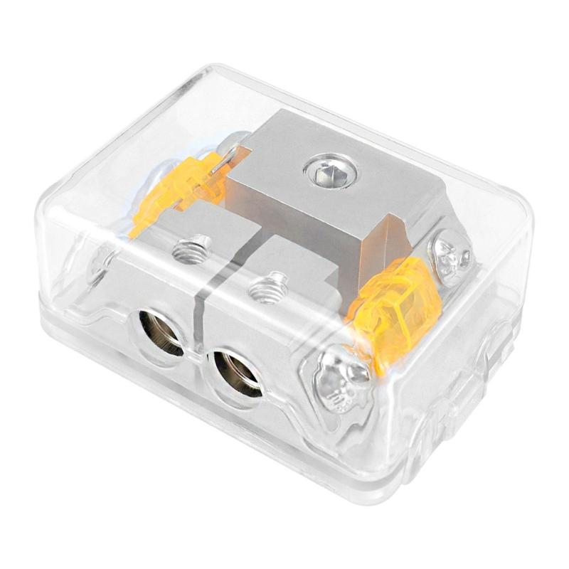 Vehicle Circuit Expansion Kit 1 To 2 Way Fuses Box With Overload Protection Ideal For Car Audios And Lighting Upgrades