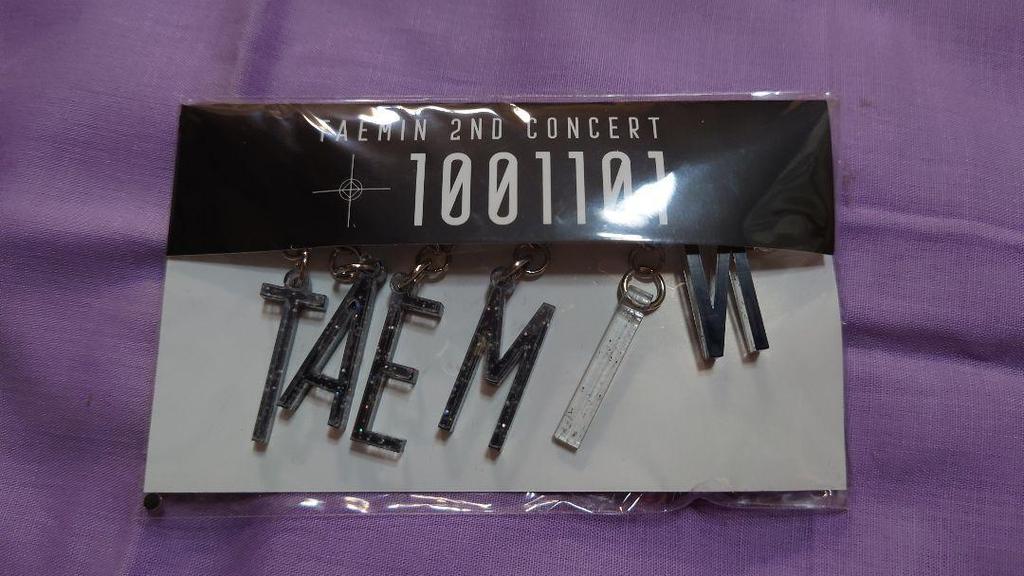 [Б/У] Официальный корейский продукт SHINee, брелок для сольного концерта Тэмина