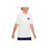 Sportswear Polo T-Shirt Fashion Comfortable Soft Casual Short Sleeve Kids Tops White Obsidian 826437-100