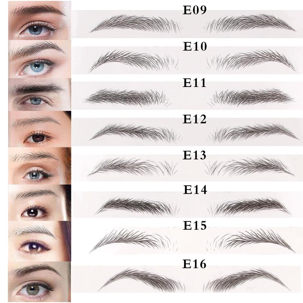 4D волосы, как брови, макияж, водостойкие переносные татуировки, наклейки, долговечные, улучшающие натуральную женщину, накладные брови, косметический инструмент