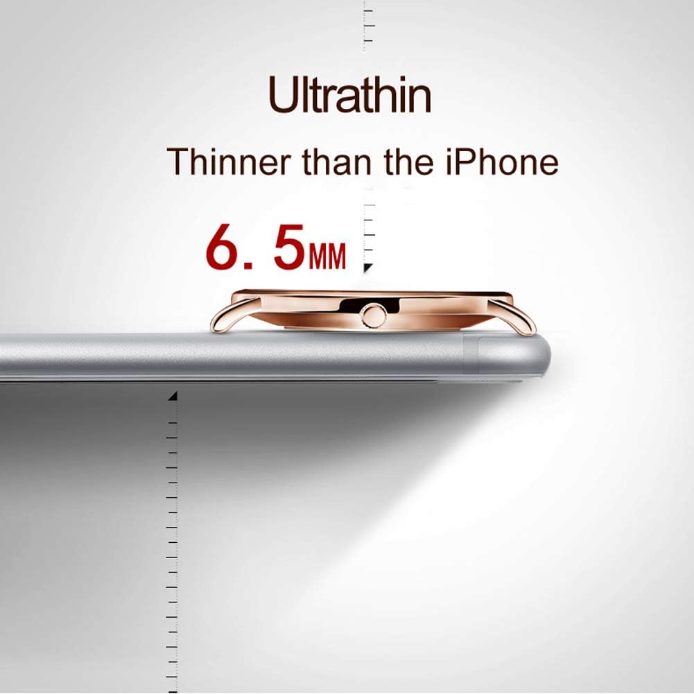 Men's Watch, Simple, Ultra-Thin, Fashionable, Casual, Analog, Quartz Movement, Date Display, Waterproof, Slim, Blue Dial, Genuine Leather Band