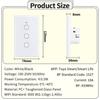 Tuya WiFi Smart Switch 1/2/3/4Gang Wireless RF 433MHz Touch Sensor Switch работает с Alexa Google Home не требуется нейтральный провод