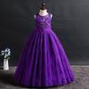 Girls Long Formal Dress Princess Gown Pageant Wedding Party Kids Prom