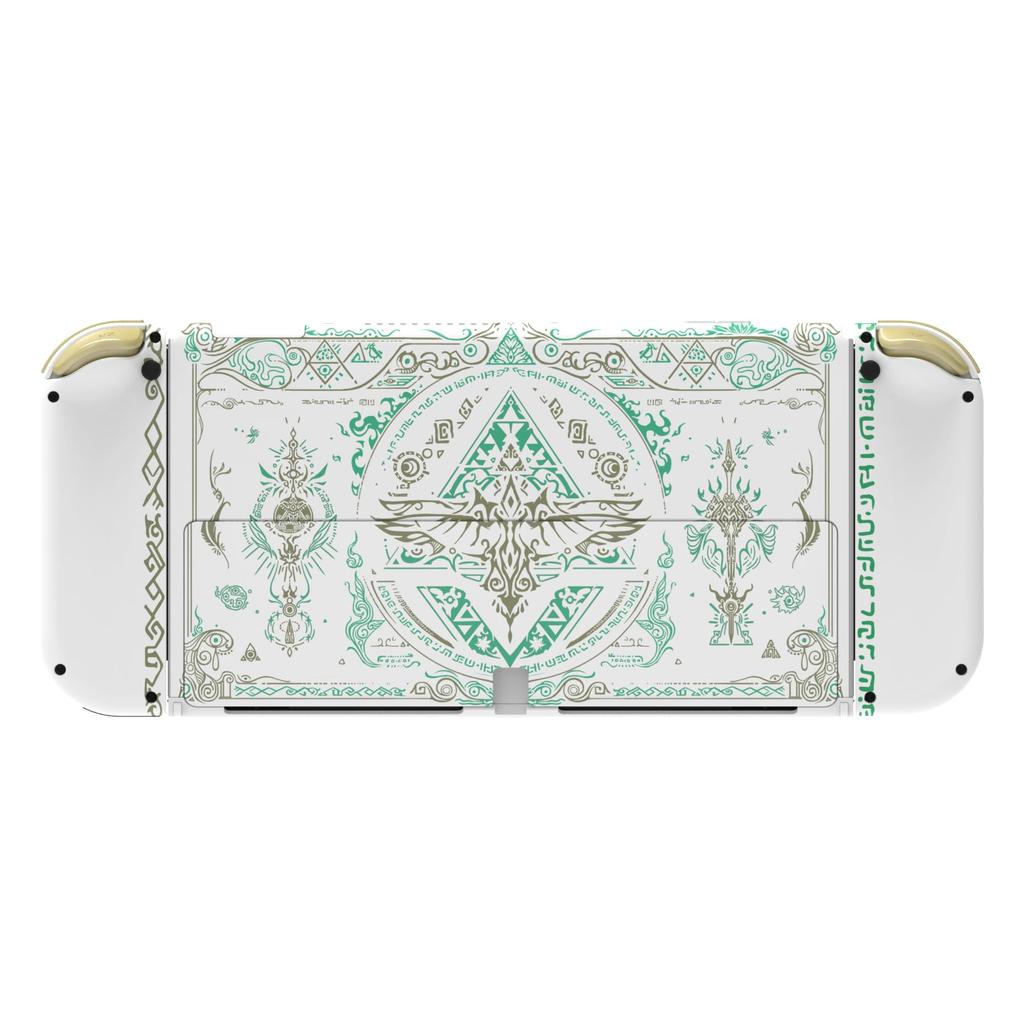 Не основной блок Переключатель Переключатель для OLED Joycon портативный контроллер узорчатая задняя пластина для Switch OLED PC переключатель Поставляется с задней подставкой и полным