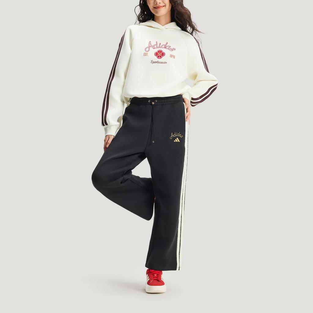 adidas Женская толстовка с капюшоном цвета слоновой кости, утолщенная, для празднования Китайского Нового года, KH2695