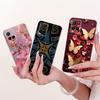 Transparent Cover For Vivo Y33S V2109 Case Cute Fashion Butterfly Funny Painted Casing For Vivo Y21S V2110