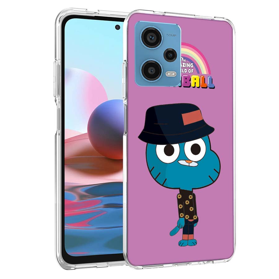 Мультяшный чехол для телефона Удивительный мир Гамбола Для Redmi Note 13 12 14 15 Pro Plus 13R 11 11T 11E 11S 10 Pro 10S 9 9S Чехол Cel