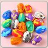 5pcs Random Color Simulation Dinosaur Egg Multistyles Twisted Egg Machines  Christmas Birthday Gifts