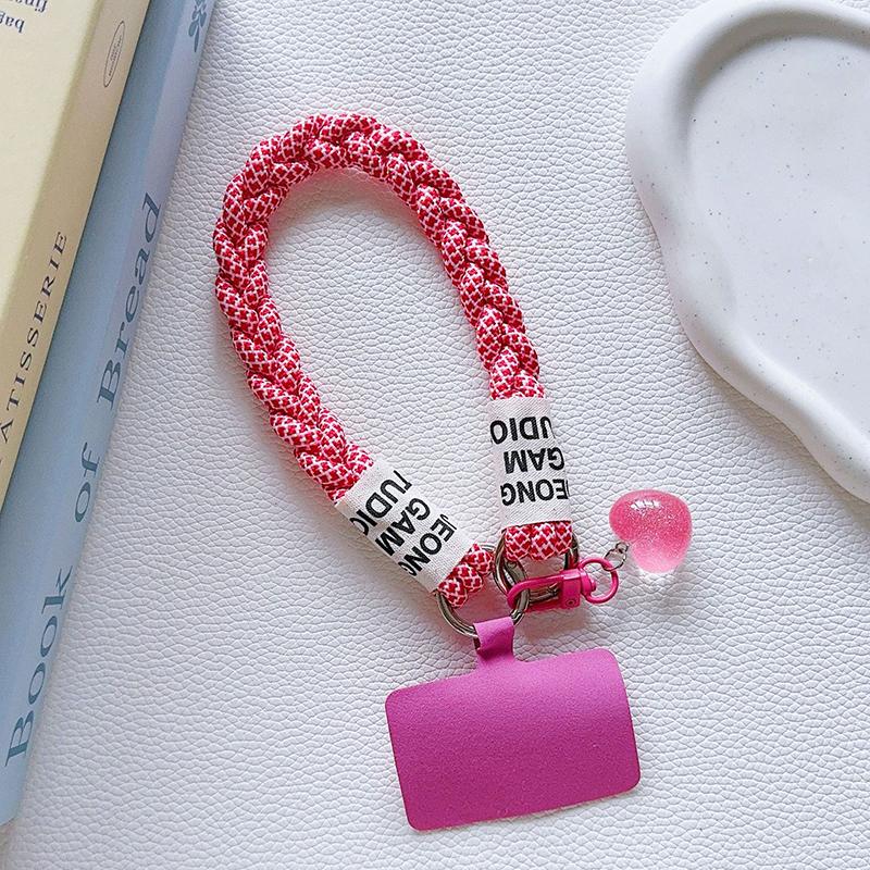 Универсальный ремешок для мобильного телефона, универсальный креативный милый мобильный телефон, анти-потеря, подвеска в форме сердца, короткие ремешки для запястья, подарки