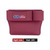 Leather Car Seat Gap Water Cup Holder Box Storage Bag For Ford Escape Ecosport Fusion Explorer Expedition Taurus