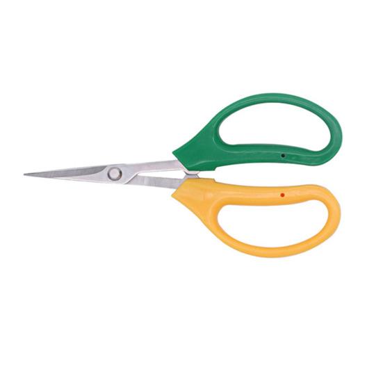 Ножницы для обрезки из нержавеющей стали с мягкой ручкой, многофункциональные садовые ножницы с наклоном