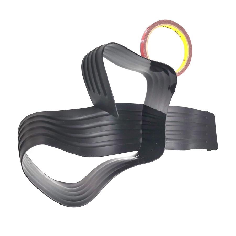 Черный резиновый протектор заднего бампера автомобиля, накладка на порог багажника, защита от царапин