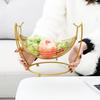 Nordic Creative Fruit Basket Stylish Snack Elegant Iron Design Personality Storage Fruit Basket for Home