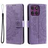 For Motorola Moto G86 5G Stand Case Imprinted Totem PU Leather Wallet Phone Cover with Wrist Strap