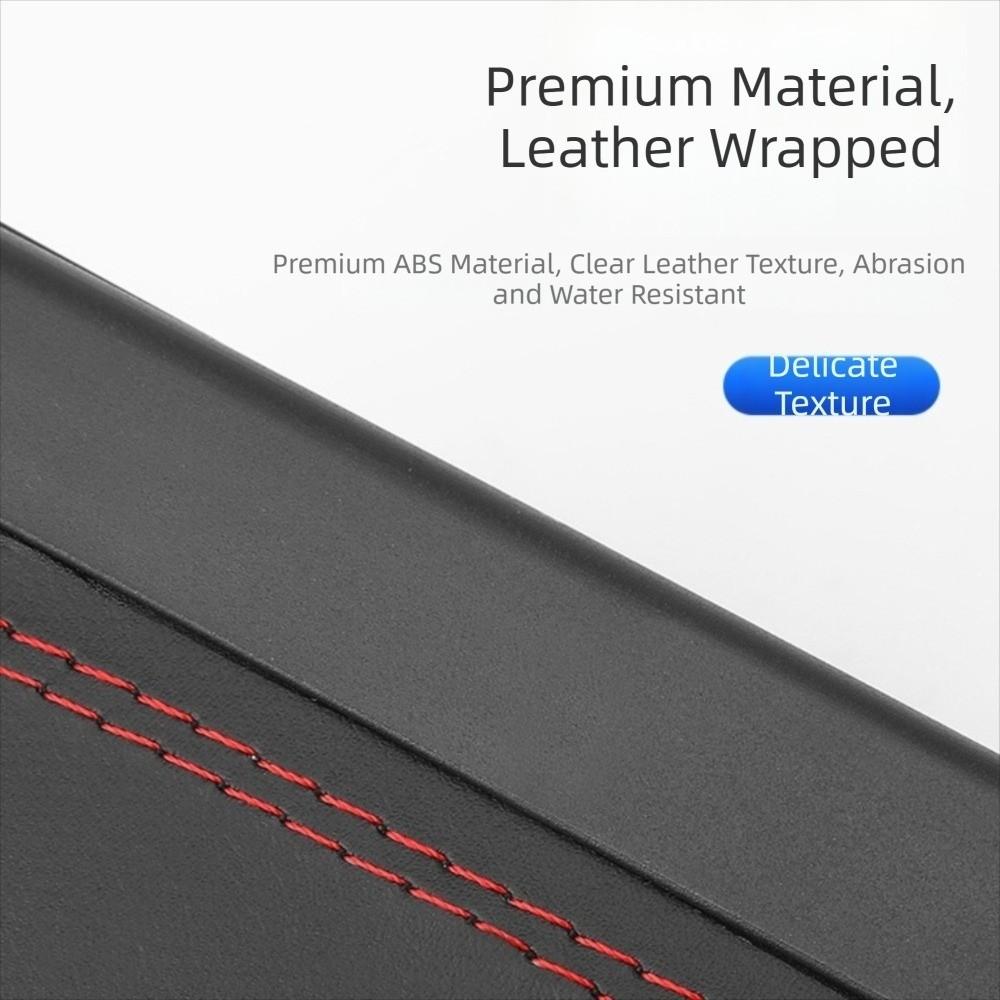 Waterproof Vehicle Trash Can PU Leather Hanging Storage Bin Car Interior Supplies