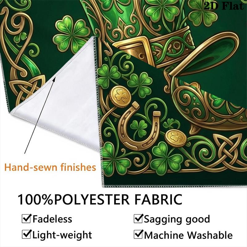 St.Patrick's Day Wall Tapestry Aesthetic Wall Hanging Printed Fabric Blanket Decorative Tapestries for Bedroom Living Room Home Decor