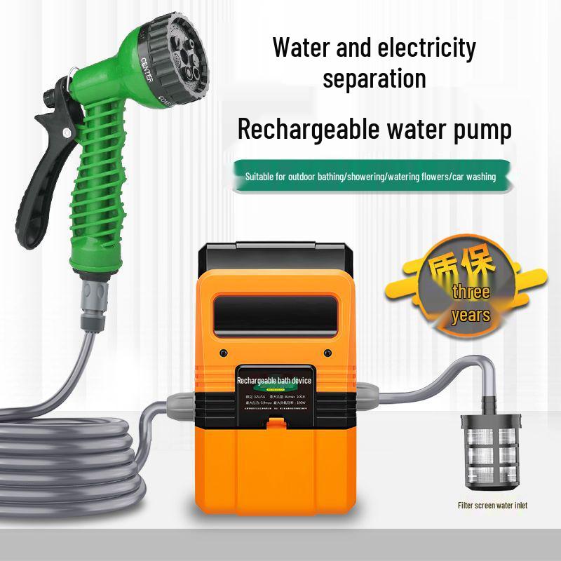 Compact Rechargeable Submersible Pump for Garden Irrigation and Car Washing
