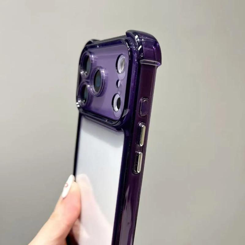 Роскошный противоударный прозрачный чехол для телефона для iPhone 17 Pro 16 15 14 13 12 11 17 Pro Max 17 Air Прозрачные мягкие бамперы Чехол